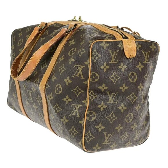 LOUIS VUITTON Sac Souple 35 Travel Hand Bag Monogram Leather BN - Picture 12 of 16